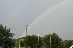 Double rainbow after storm